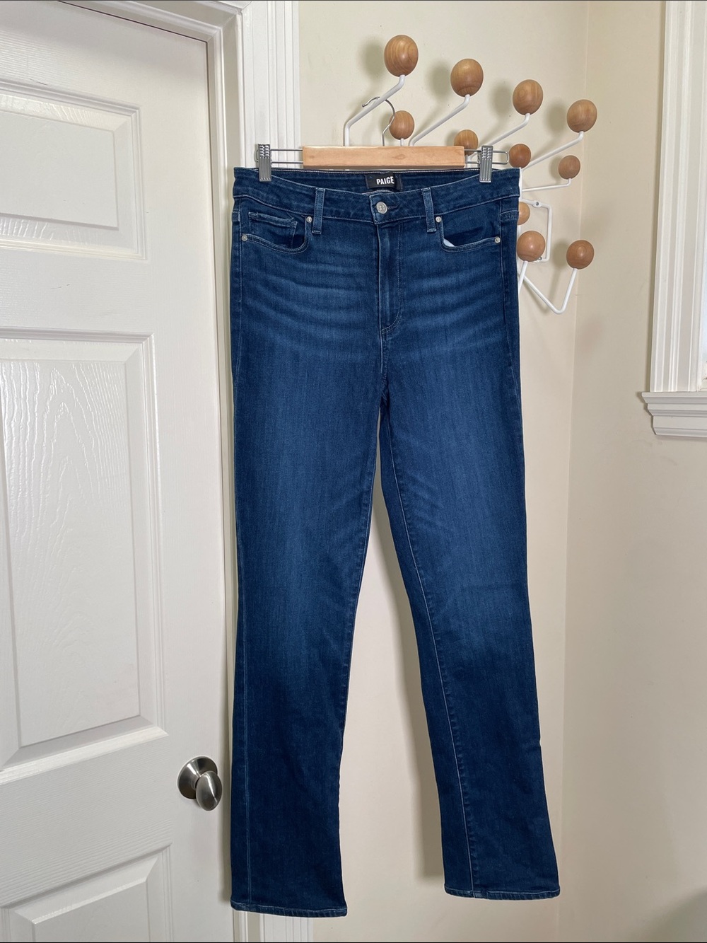 Paige - Hoxton Straight Denim Slim Jeans - Blue - 30 x 30